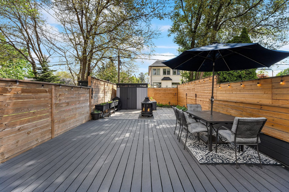 Elevate your Toronto Sale – rear yard after using owners personal items for staging