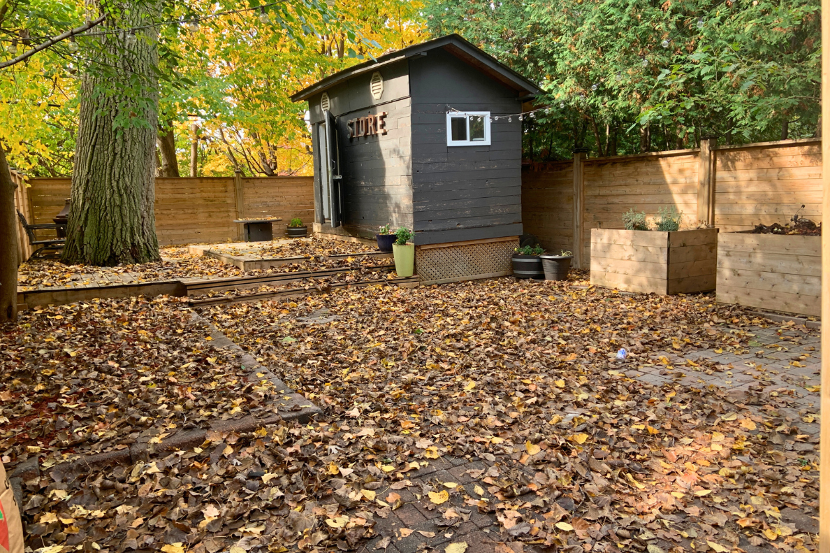 Elevate your Toronto Sale – rear yard before cleanup and staging