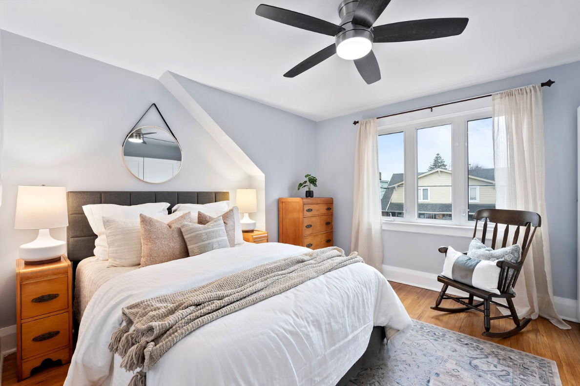 Elevate your Toronto Sale – staged primary bedroom for market appeal